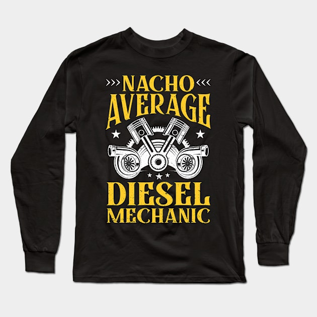 Gift Vintage Mechanic Diesel Mechanic Long Sleeve T-Shirt by IngeniousMerch